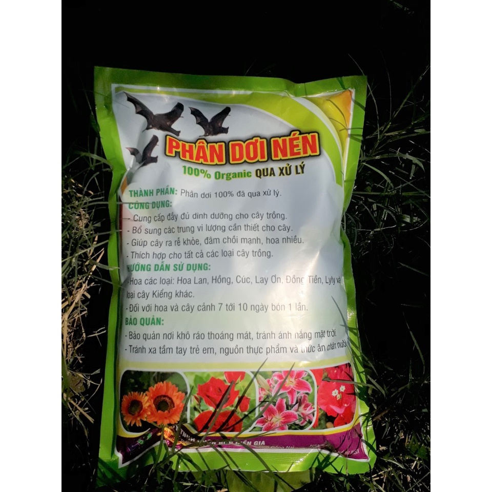 PHÂN DƠI HỮU CƠ VIÊN NÉN ĐÃ QUA XỬ LÝ GIÚP RA RỄ, ĐÂM CHỒI, RA HOA CHO HOA HỒNG, HOA LAN, HOA KIỂNG - 700G