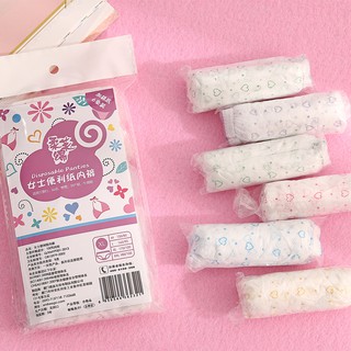 Set 6 Quần Lót Cotton Dùng Một Lần Tiện Lợi