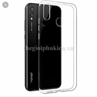Ốp lưng dẻo silicon+kính cường lực huawei honor 8X siêu mỏng trong suốt
