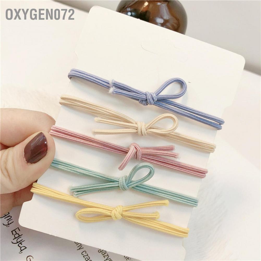 Dây buộc tóc cao su co giãn mặt trứng nhựa dễ thương để buộc tóc đuôi ngựa đi học đi làm