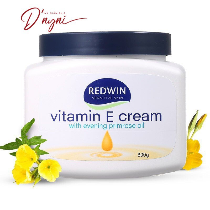 Kem dưỡng da (300g) vitamin E và tinh dầu hoa anh thảo giúp da mềm mịn, sáng bóng, căng mịn cho mọi lứa tuổi Redwin Úc