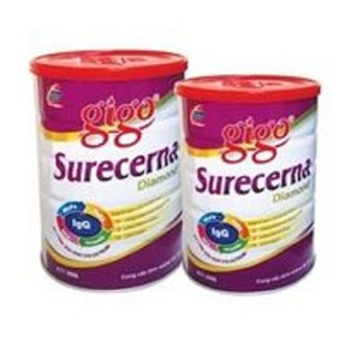 Sữa bột GIGO surecerna Diamond 900 Gr : bột dinh dưỡng bổ sung cho người trưởng thành, người sau phẫu thuật