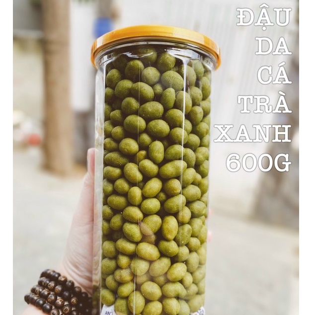 Đậu phộng da cá trà xanh hủ 600gr