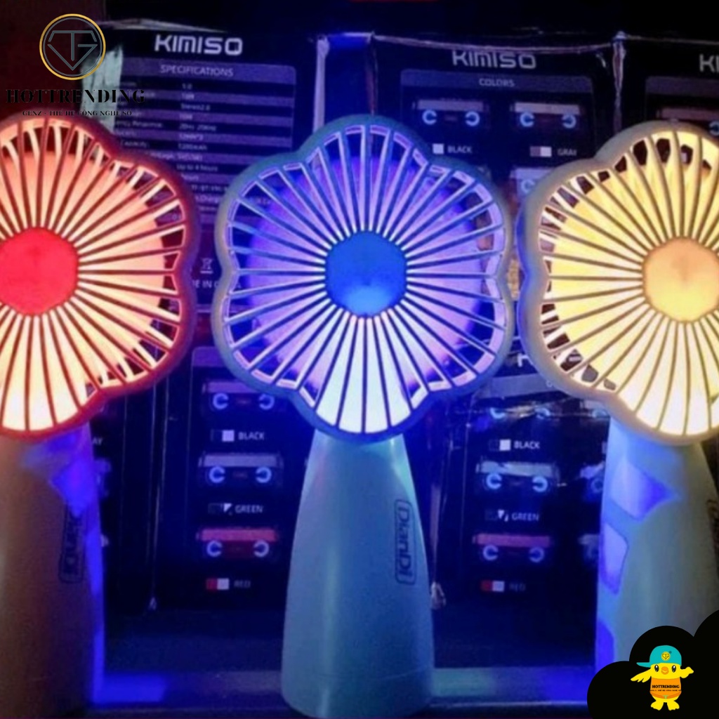 QUẠT CẦM TAY MINI FAN hottrend cute tiện lợi (MẪU MỚI) - PIN SẠC CHẤT LƯỢNG