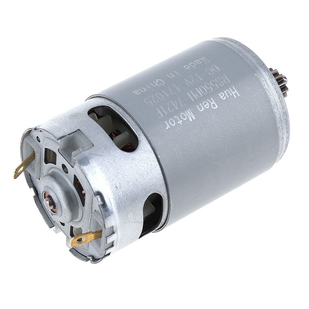 RS550 12V 19500 RPM DC Motor with Two-speed 12 Teeth