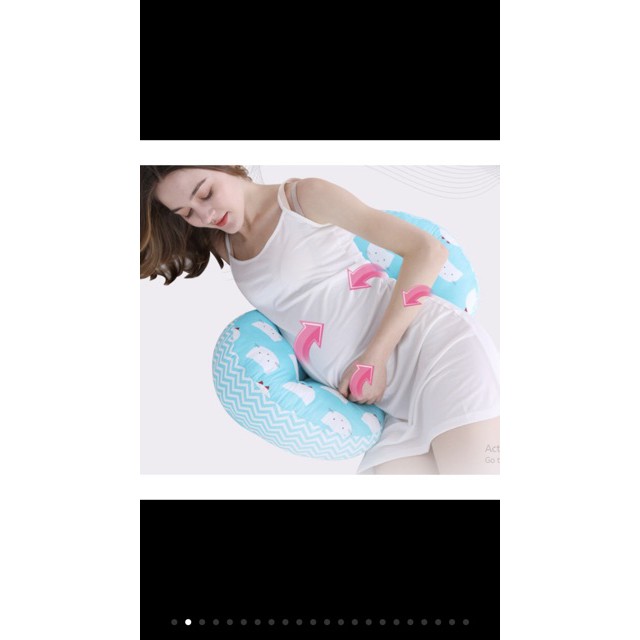 Gối Bầu Cánh Tiên Cao Cấp Nâng Đỡ Bụng Hỗ Trợ Giảm Đau Lưng Cho Mẹ Bầu
