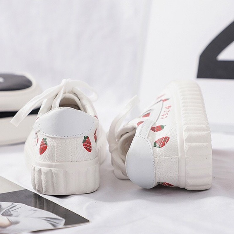 Giày Ulzzang Nữ DVT06 In Hình Cute Dễ Thương Kiểu Dáng Hàn Quốc New