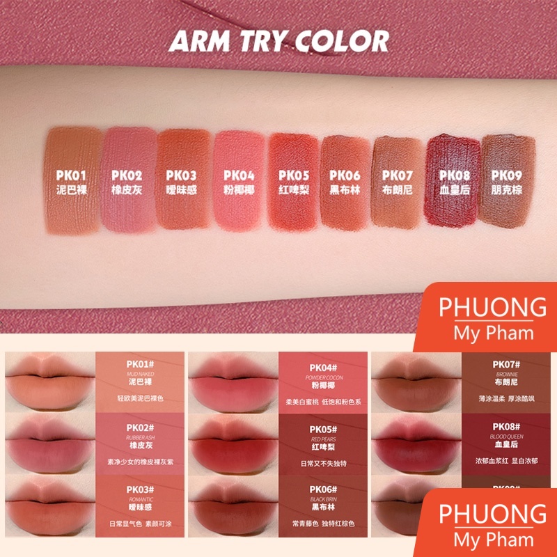 Son Kem Lì ATORS Lip Powder Cream Màu Lì Lâu Trôi [AT003]