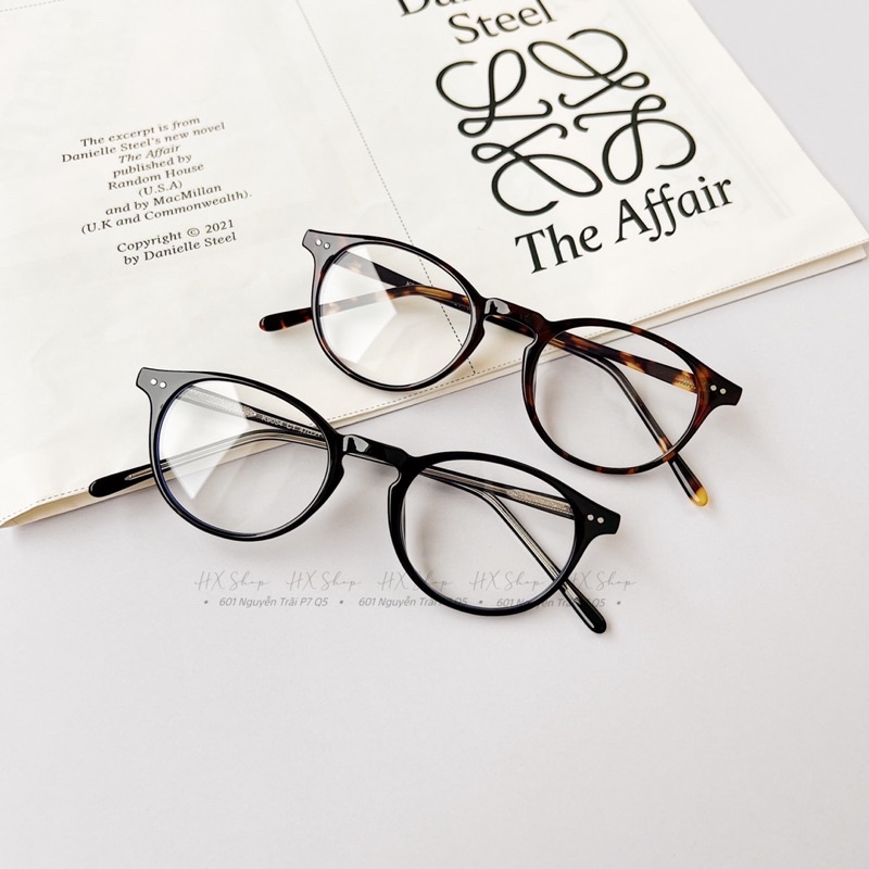 Gọng kính form oval nhỏ, nhựa dẽo lõi thép bền ❤️