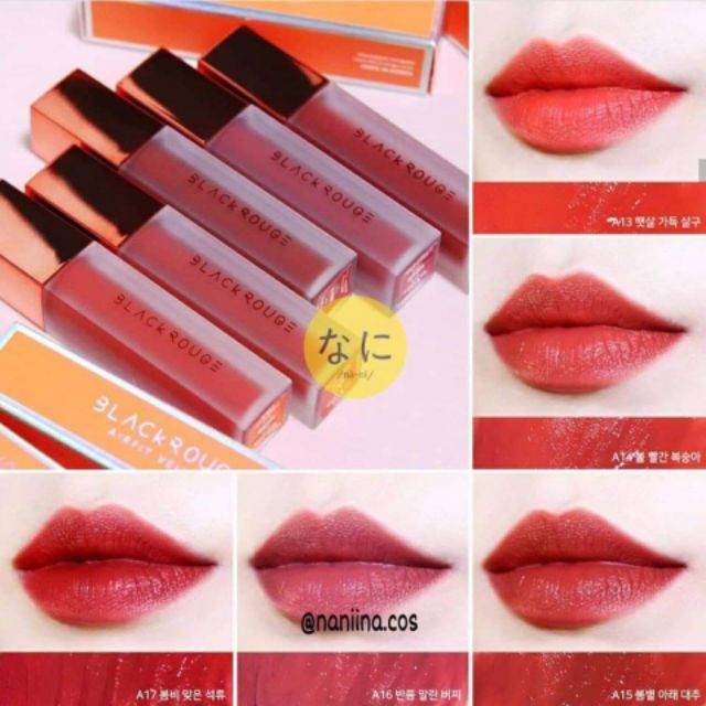 [ + ver 7 ] SON KEM LÌ BLACK ROUGE AIRFIT VELVET | BigBuy360 - bigbuy360.vn