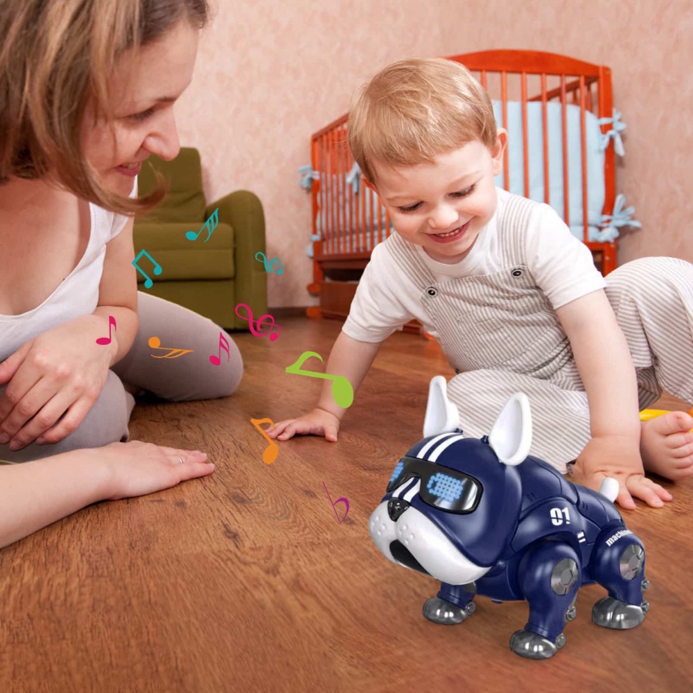 Đồ Chơi Chú Chó Robot Nhảy Múa Có Nhạc Và Đèn LED Vui Nhộn Cho Bé