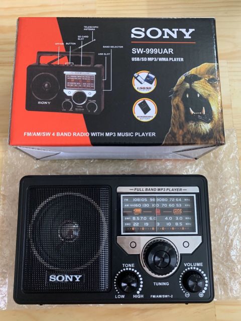 Máy cassette Radio Sony SW-701UAR nghe fm mọi lúc mọi nơi mà k cần ở gần nguồn điện lưới - kie99 - kie99 - kie