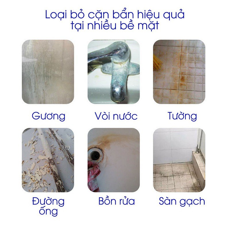 Nước Xịt Tẩy Rửa Đa Năng Fansen Loại Bỏ Mọi Vết Bẩn Vết Ố Cặn Bám Canxi Vết Oxi Hóa Làm Mới Mọi Bề Mặt Đồ Vật