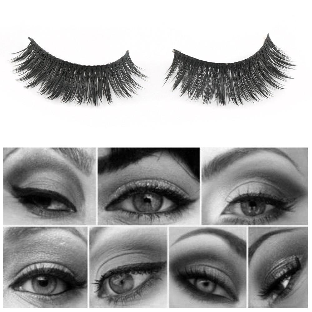 XIANTIN Bộ 5 Cặp Lông Mi Giả Dày Màu Đen Tự Nhiên Lâu Trôi