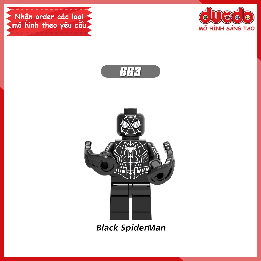 Minifigures Cranage, Domino, Spiderman, Venom, Deadpool, Cable, Warhead - Đồ chơi Lắp ghép Mini SuperHero XINH X0166