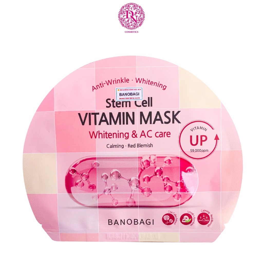 Mặt nạ dưỡng sáng da Banobagi Stem Cell Vitamin Mask (1 Miếng Lẻ)