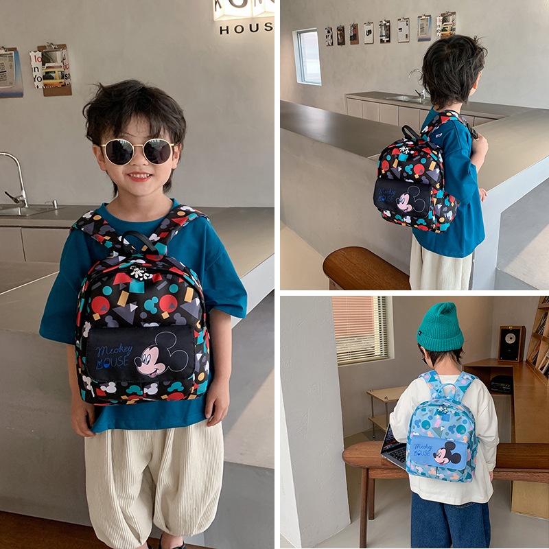 Balo Mickey cho Bé đi mẫu giáo đi nhà trẻ siêu nhẹ dễ thương bắt mắt