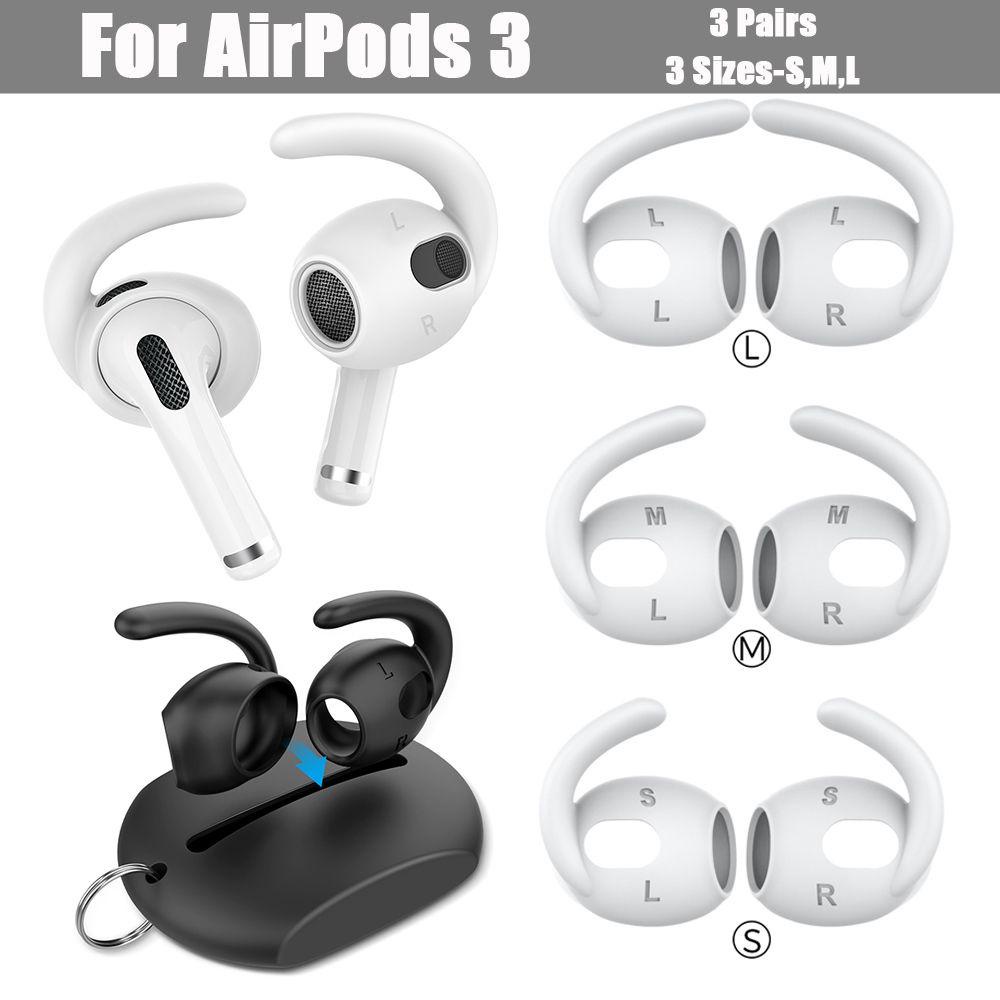 MAG Set 3 Cặp Móc Gắn Vành Tai Mềm Chống Trượt Cho Tai Nghe AirPods 3