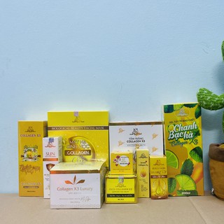 Combo các sản phẩm mỹ phẩm đông anh collagen x3