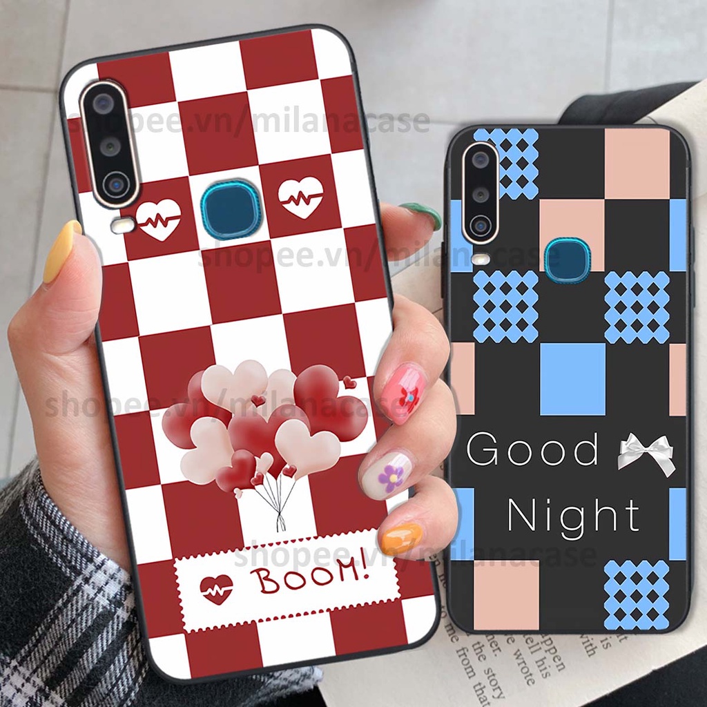 Ốp Vivo U10 / Y12 / Y15 / Y17 caro họa tiết nhiều màu sắc siêu đẹp thời trang cá tính
