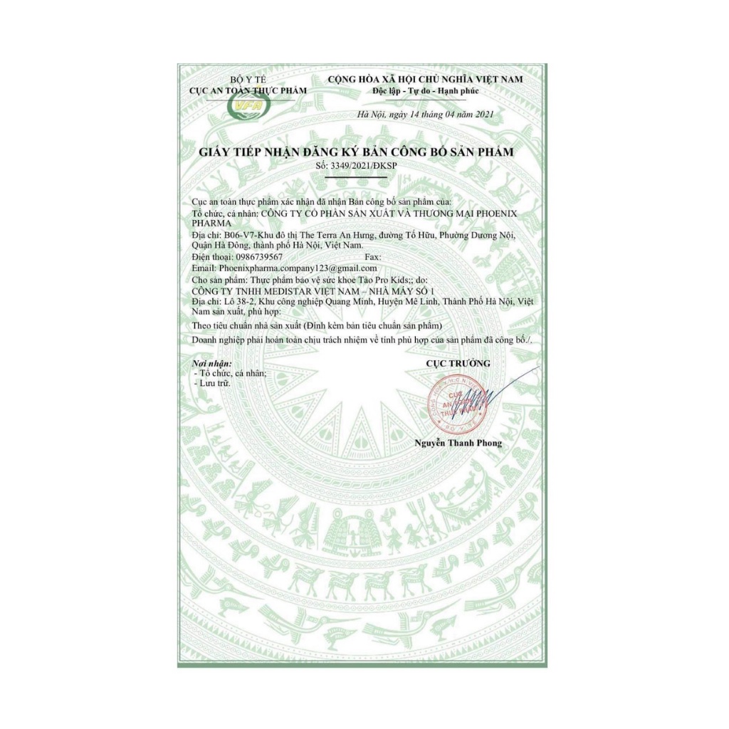 Tảo pro kids siro ăn ngon cho bé PHOENIX PHARMA, tăng sức đề kháng bé tiêu hóa tốt, không lo táo bón hộp 30 gói x 10ml