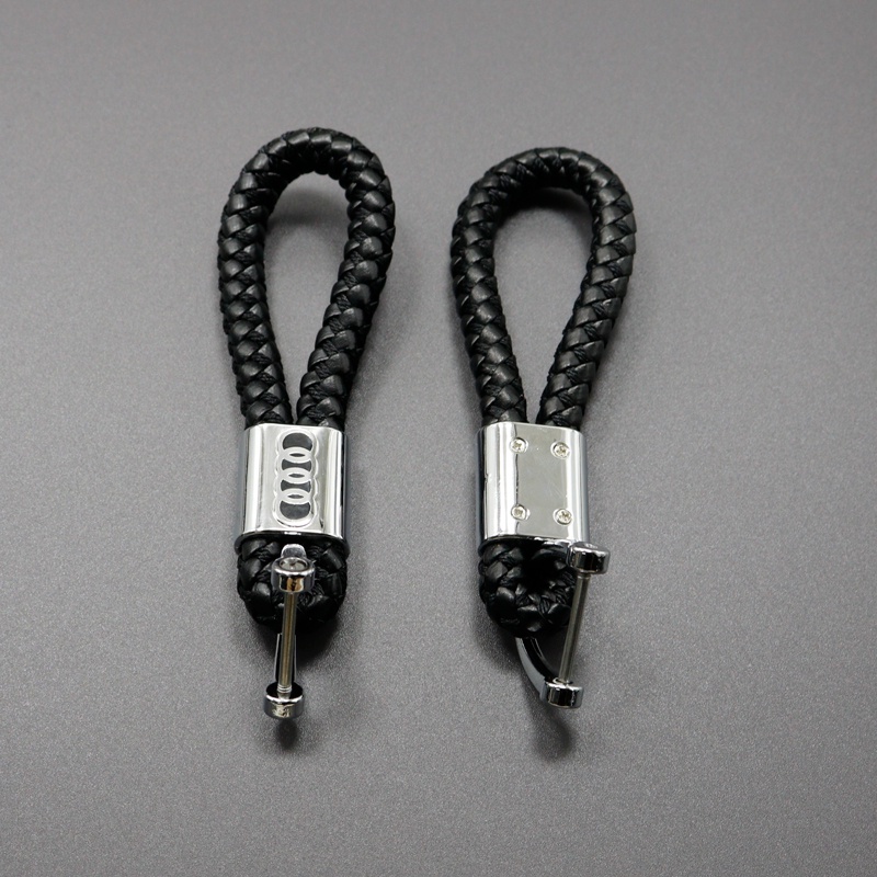 Móc Khóa Dây Thừng In Logo 3D Cho Xe Hơi Audi