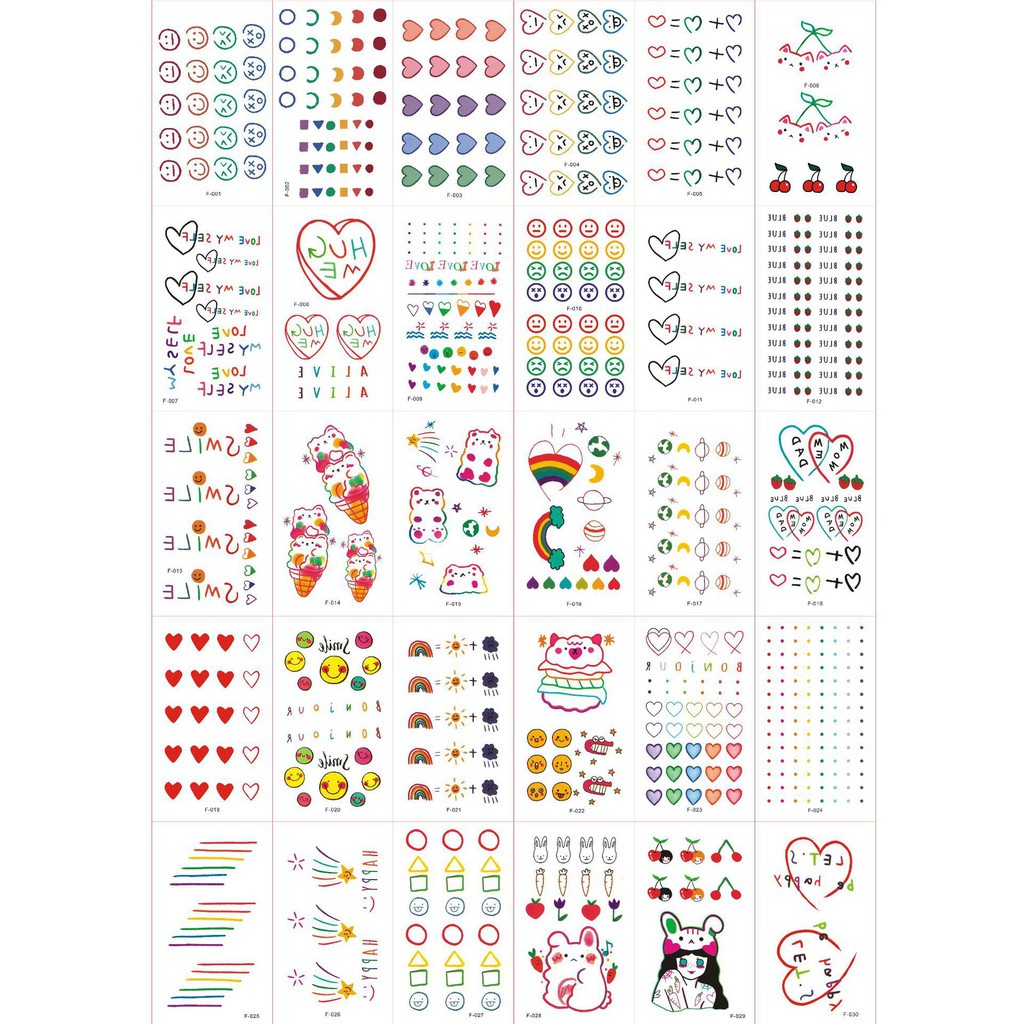 Tatoo dán thạm thời chống nước Hình xăm đẹp cá tính siêu nét K017