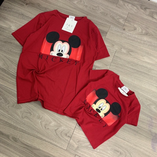 Áo phông micky mẹ và bé