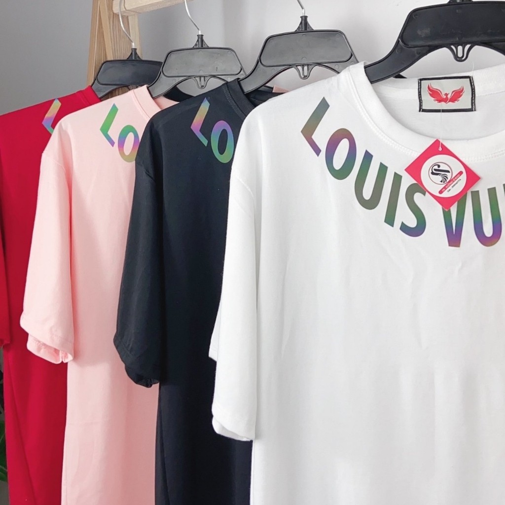 Áo Thun unisex Phản Quang Louis Viền Cổ form rộng tay lỡ chất Cotton freesize cho nam và nữ, co giãn thoải mái PQ28 4T | BigBuy360 - bigbuy360.vn