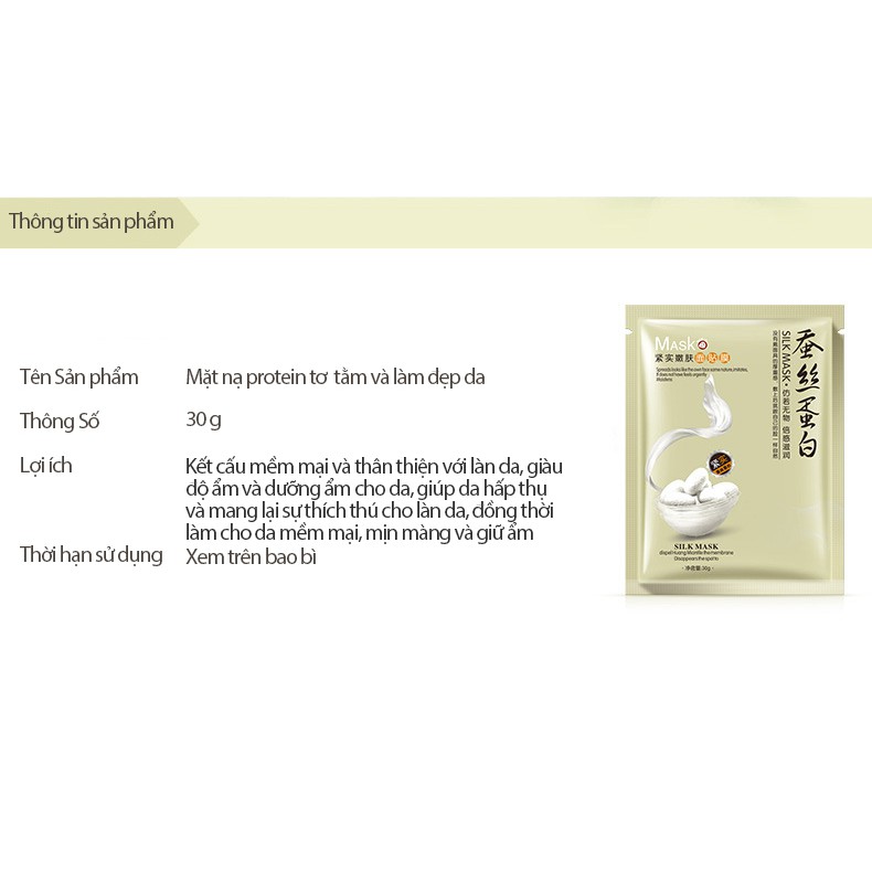 Mặt nạ dưỡng trắng da cấp ẩm thải độc da làm tươi mới mịn da mask nội địa