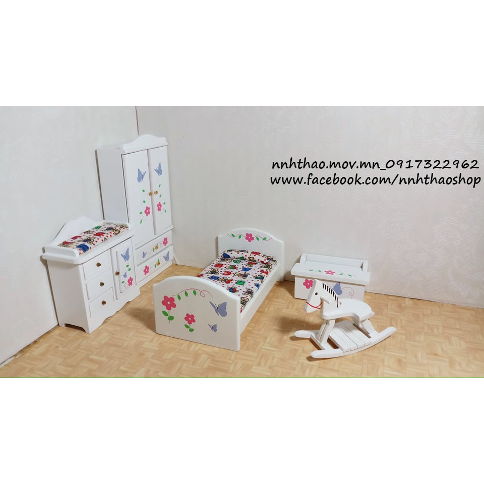 Miniature_bộ phòng ngủ trẻ em (1:12)