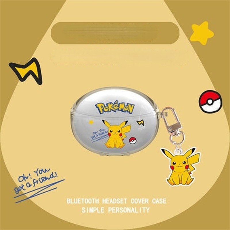Hàng Sẵn Sàng! Vỏ Bảo Vệ Hộp Sạc Tai Nghe OPPO Enco Air 2 Pro Mềm Họa Tiết Hoạt Hình Pikachu & Thỏ Tím