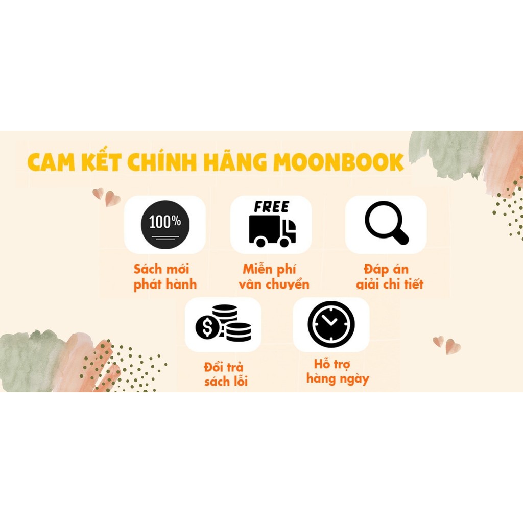 [Mã LIFEB04ALL giảm 10% tối đa 15K đơn 0Đ] Bookmark Moon dễ thương chủ đề luyện thi THPTQG 2022