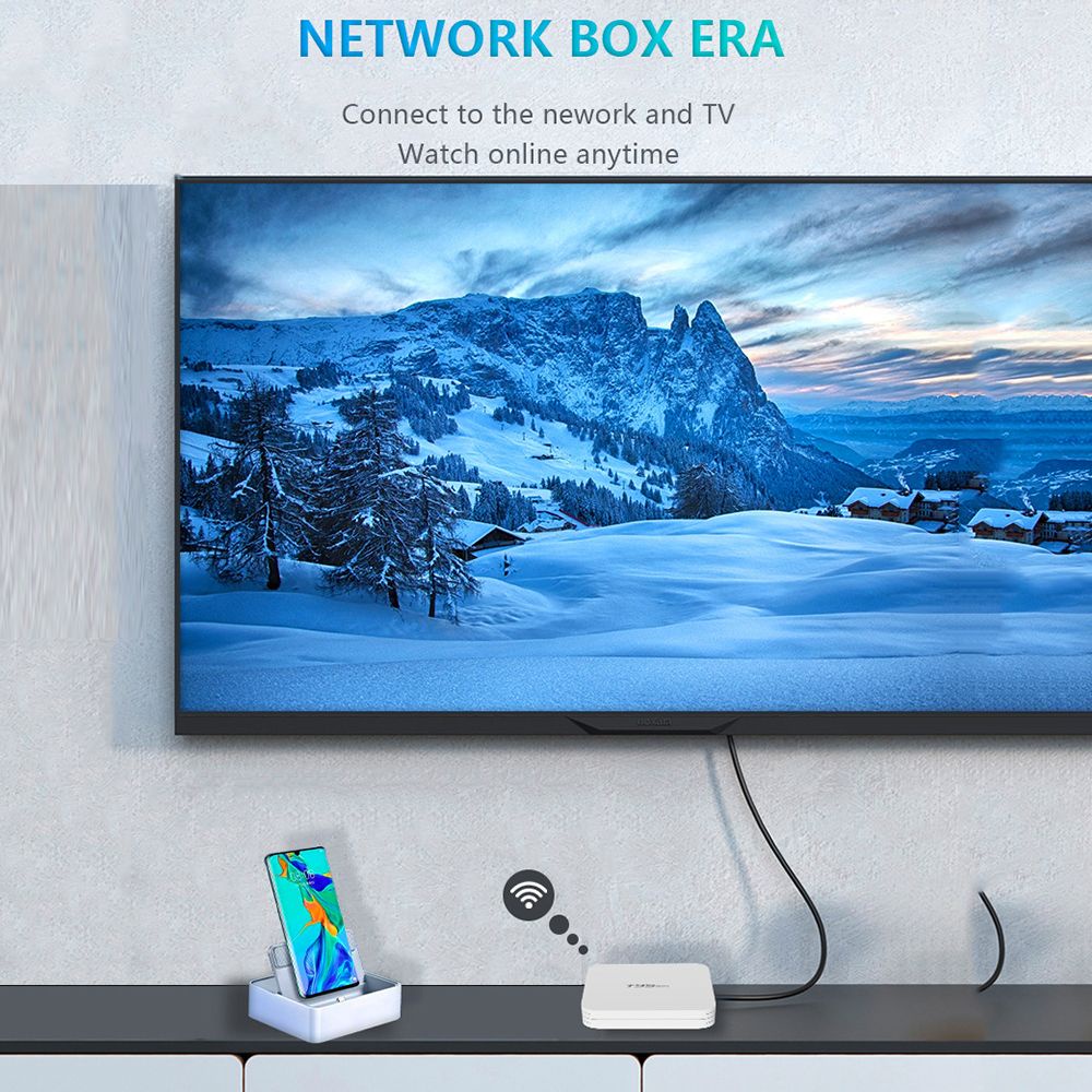 Bộ Hộp TV Thông Minh T95 4K H.265 2.4G Kết Nối Wifi Hệ Điều Hành Android 10.0 Nhỏ Gọn Và Phụ Kiện
