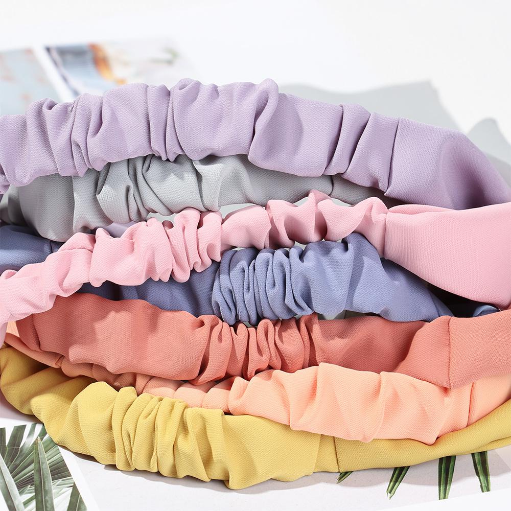 Băng Đô Turban Màu Trơn Hình Tam Giác Dành Cho Nữ