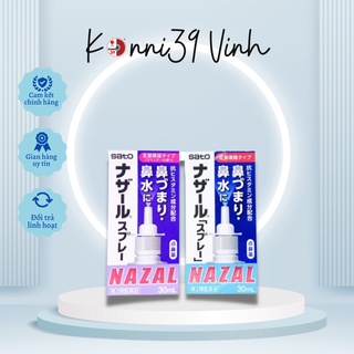 Xịt Nghẹt Mũi, Sổ Mũi Sato Nazal Nhật Bản 30ml