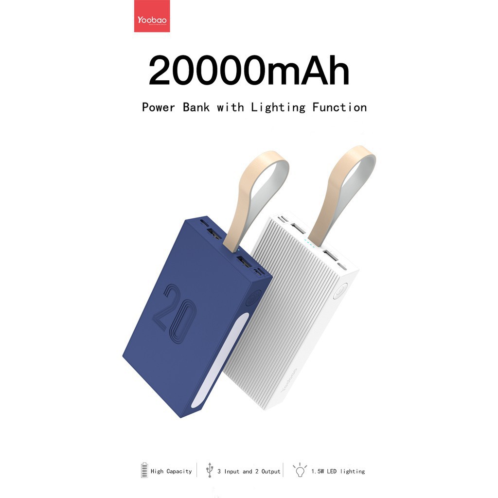 Sạc dự phòng Yubo 20E 20000mAh YOOBAO