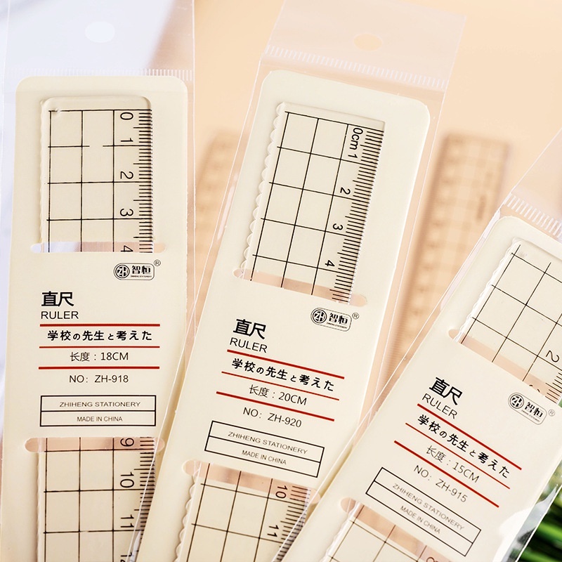 Thước Nhựa acrylic Trong Suốt Hình Vuông 15cm 18cm 20cm Tiện Dụng Cho Học Sinh XL