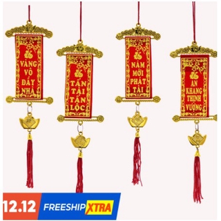 ĐỒ TREO TẾT LIỄN NHỎ KIM TUYẾN 1 BỊCH 10 CÁI