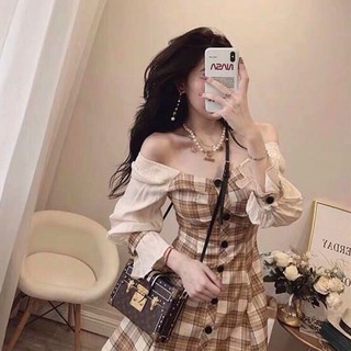 Đầm Nữ Kiểu Dáng Họa Tiết Chất Liệu Kate Cao Cấp Sành Điệu