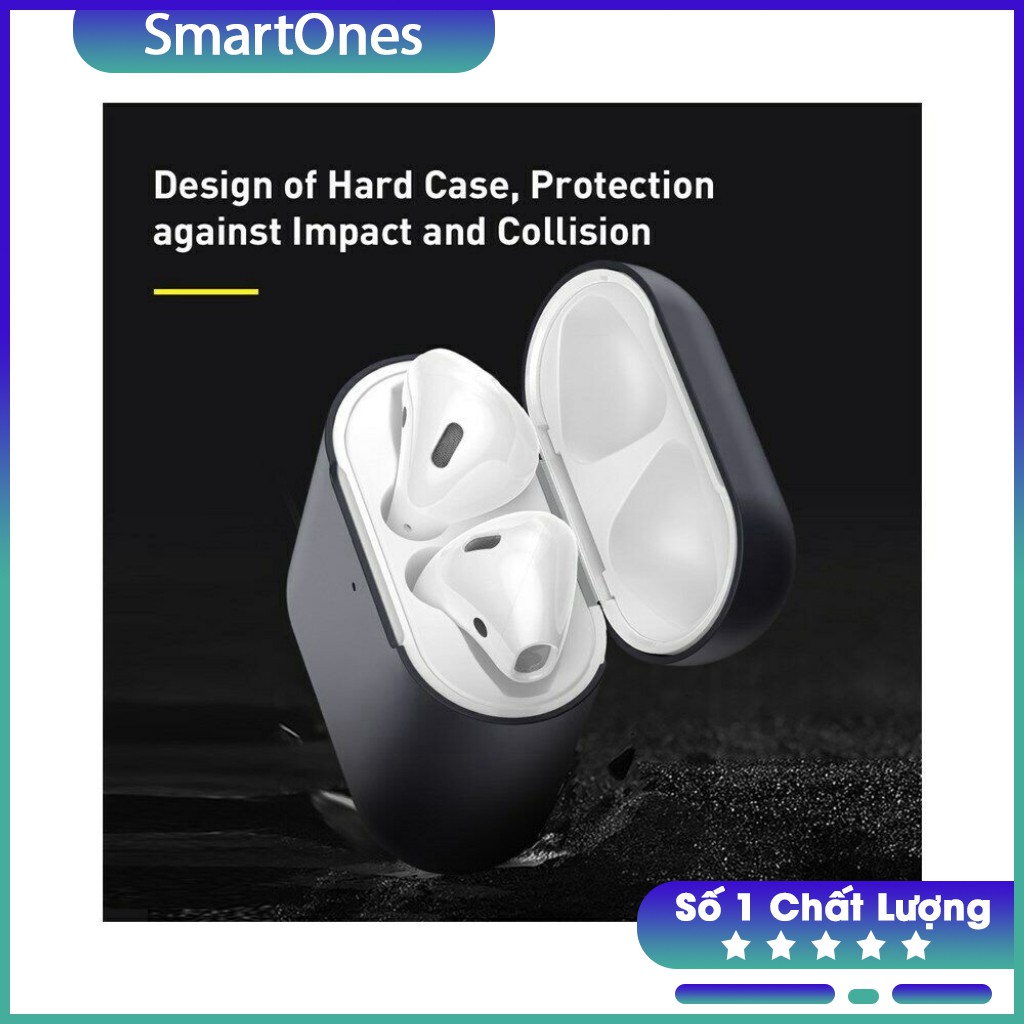 Vỏ bảo vệ Airpods Hiệu Baseus Let's go cho Airpods Gen 1 , Gen 2 thích hợp với cốc sạc không dây