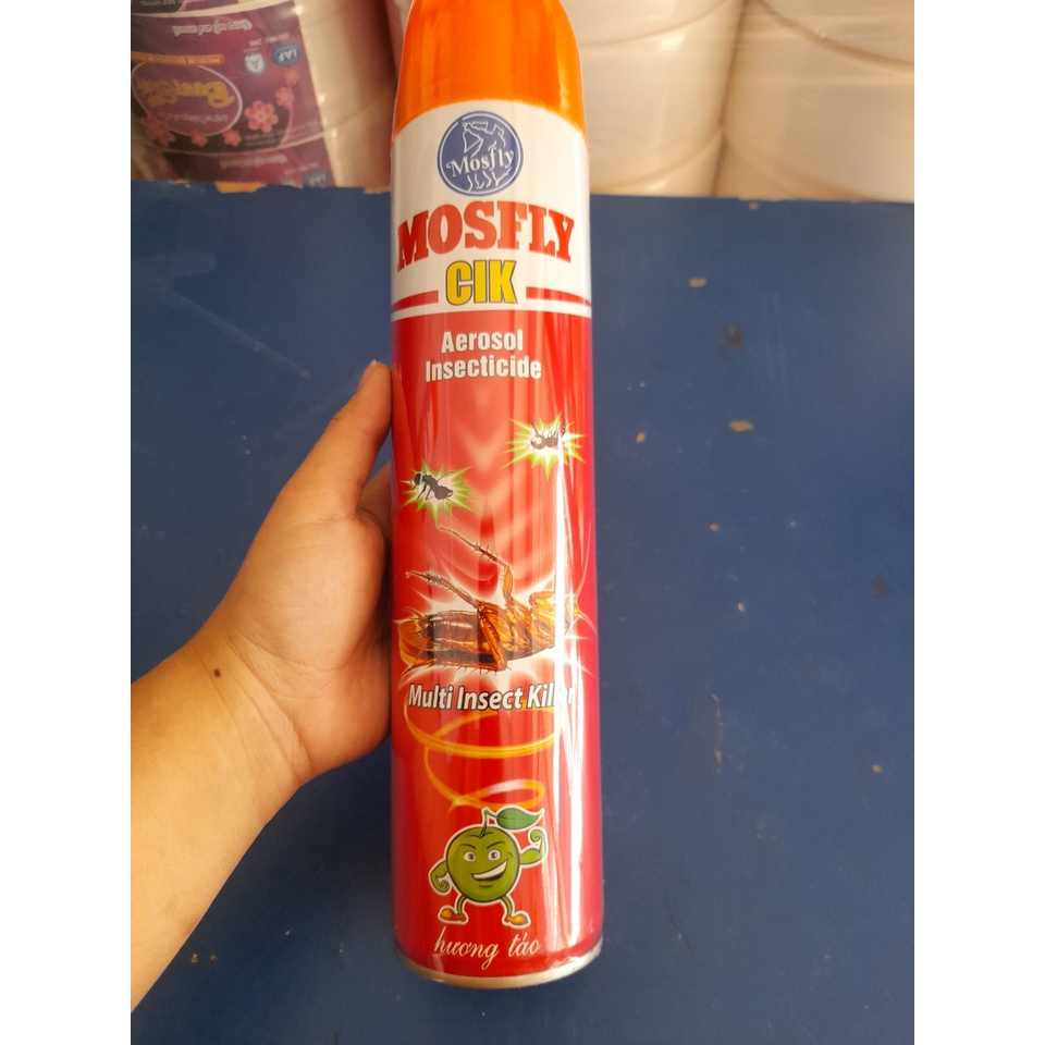 Bình Xịt Muỗi Mosfly chai lớn 600ml mùi trái cây