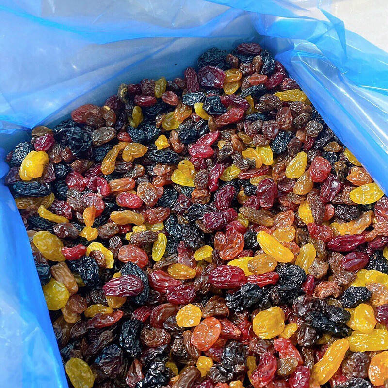 Nho khô Raisins Mỹ mix 3 màu