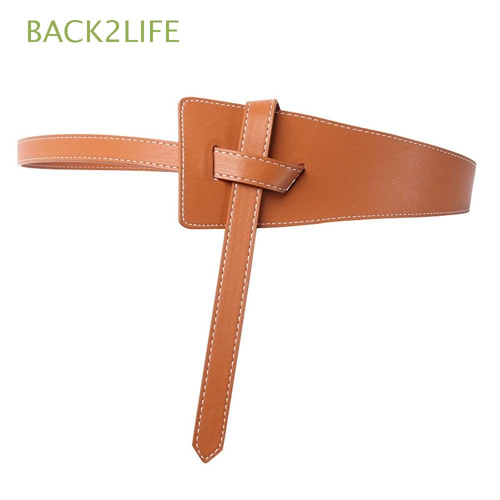 Thắt Lưng Da PU Thắt Nút Kiểu Vintage Hàn Quốc Tùy Chỉnh Thời Trang Mùa Hè Cho Nữ 2life