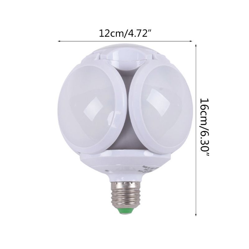 Bóng Đèn LED E27 40W AC 220V 360 Độ Có Thể Gấp Gọn Tiện Dụng