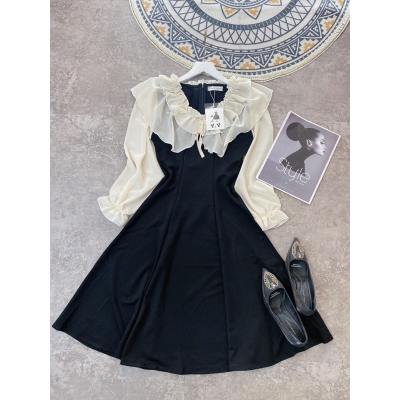 Váy Phối Tay Von Sang chảnh