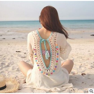 [Sỉ/ lẻ giá gốc] Áo choàng đi biển - áo khoác voan mỏng nhẹ - chất cotton mát mẻ ngày hè