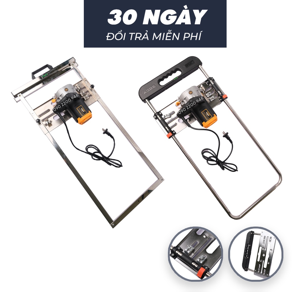 bộ cữ đẩy cắt gạch , cắt đá , soi gỗ hàng xịn INOX cỡ lưỡi 100-185mm