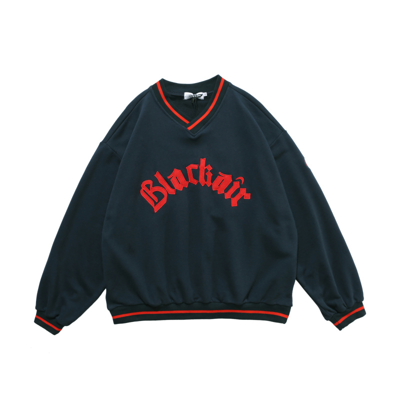 Áo Sweater Bóng Chày Cổ Chữ V Dáng Rộng Thêu Chữ Phong Cách Retro Mỹ | BigBuy360 - bigbuy360.vn
