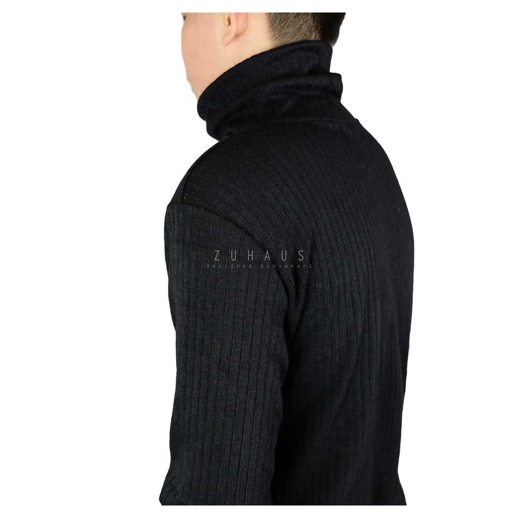 Áo thun cổ cao form fit dễ phối đồ vải xịn (Hàng thiết kế - Zuhaus)